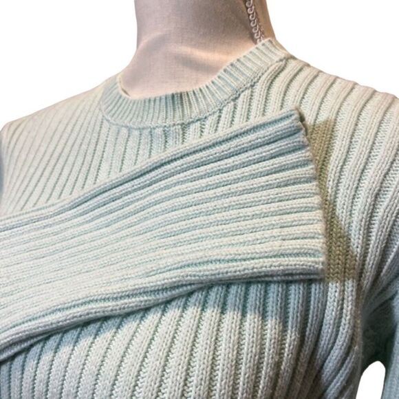 J. Crew Women's Cotton Sweater in Mint Size Medium - Picture 3 of 9